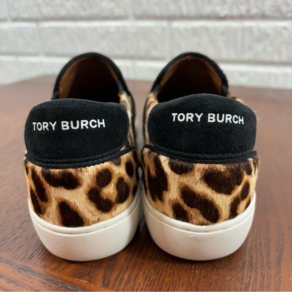 Tory Burch Leopard Print Calf Hair Loafers Sneakers 7.5 - Picture 6 of 10